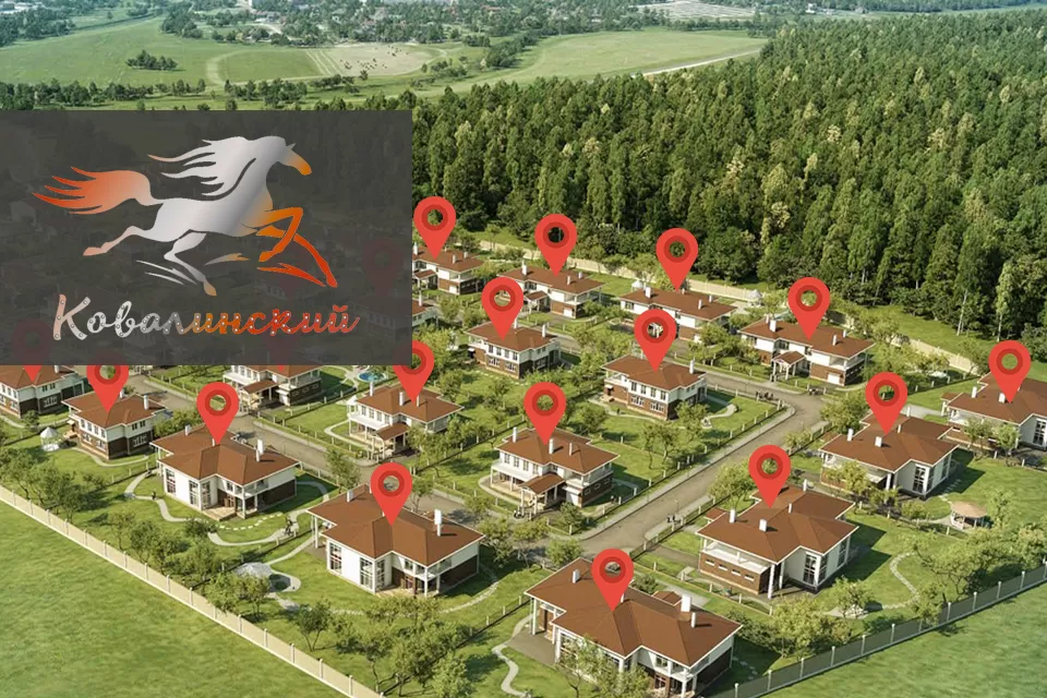 Интерактивный генплан коттеджного поселка «Ковалинский»